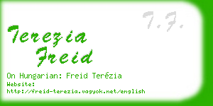 terezia freid business card